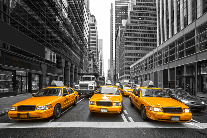 Yellow Taxi NY  - 0114 - Wall Murals Printing - wall art