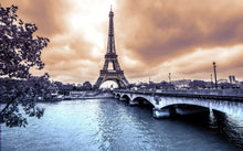 Paris with Eiffel Tower - 0124 - Wall Murals Printing - wall art