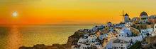 Greece Sunset Panoramic - 0167 - Wall Murals Printing - wall art