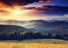 Sunset with Mountains - 0210 - Wall Murals Printing - wall art