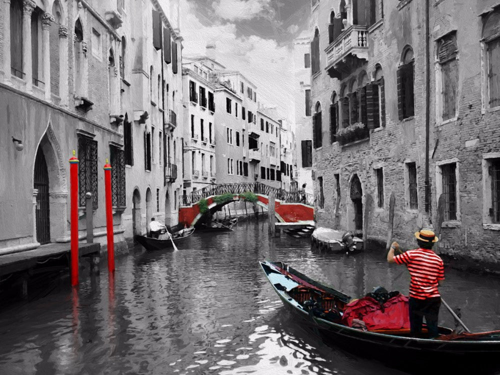Venice Canal - 0320 - Wall Murals Printing - wall art