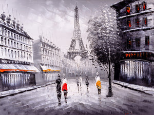 Streets of Paris Painting - 0327 - Wall Murals Printing - wall art