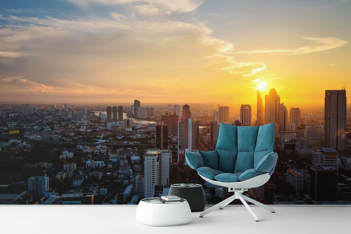 City Sunset - 0160 - Wall Murals Printing - wall art