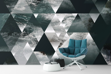 Modern Wave Polygonal - 0316 - Wall Murals Printing - wall art