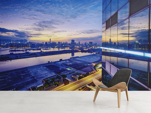 City at night - 0158 - Wall Murals Printing - wall art