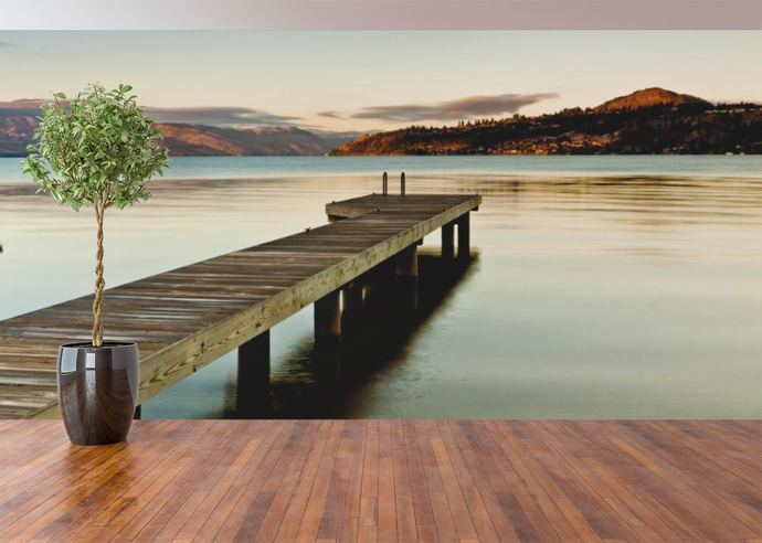 Dock by the Lake - 0217 - Wall Murals Printing - wall art