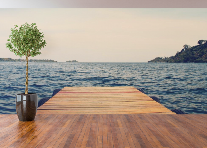 Dock on the Lake - 02152 - Wall Murals Printing - wall art