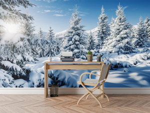 Snow in the Forest  - 02203 - Wall Murals Printing - wall art