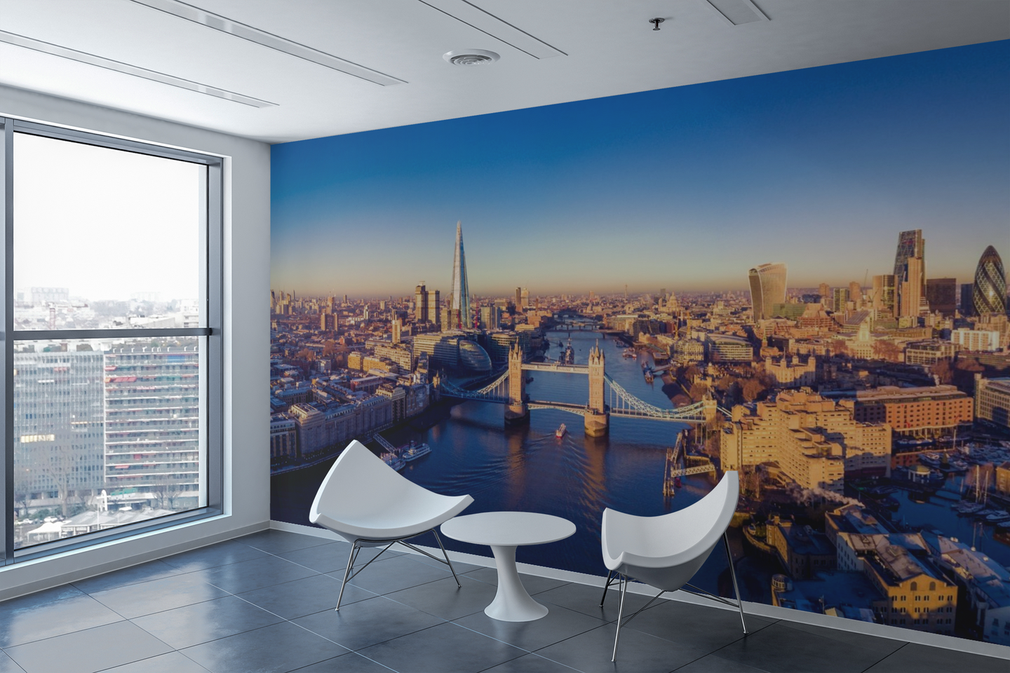 City & River Panoramic  - 01150 - Wall Murals Printing - wall art