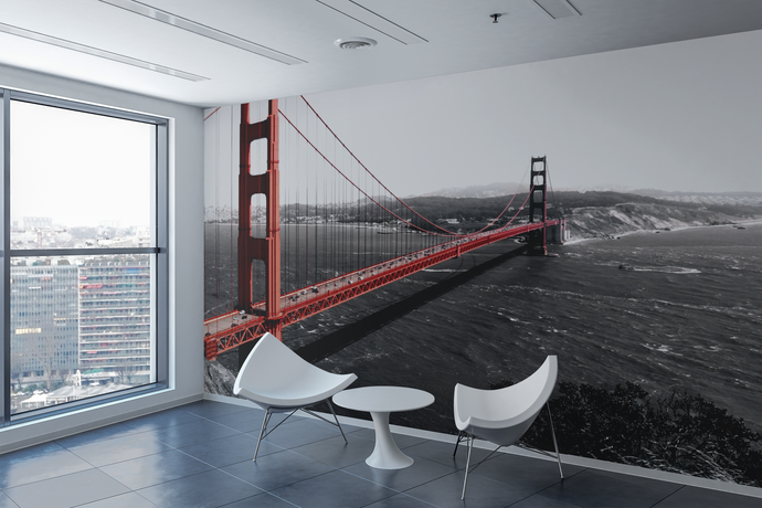 Red Bridge - 012 - Wall Murals Printing - wall art