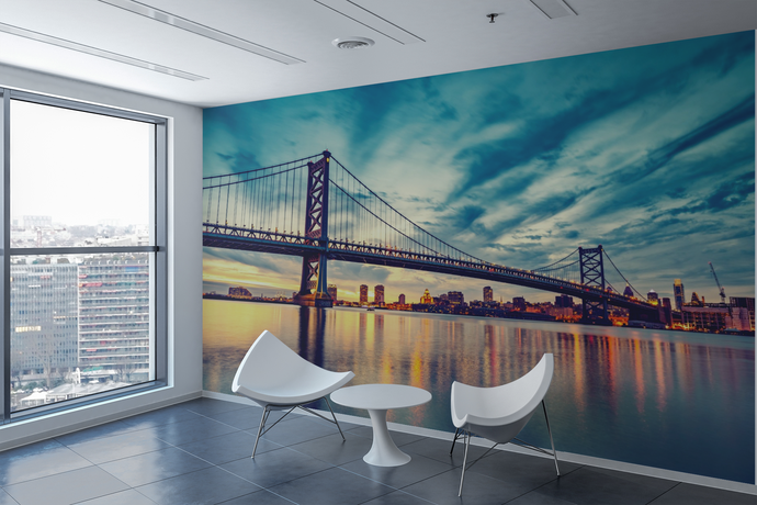 Beautiful Sky & Bridge - 0184 - Wall Murals Printing - wall art