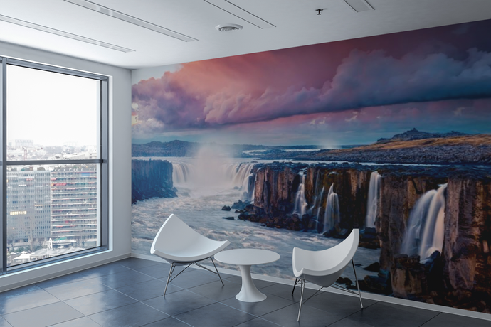 Canyon Water Fall - 02162 - Wall Murals Printing - wall art