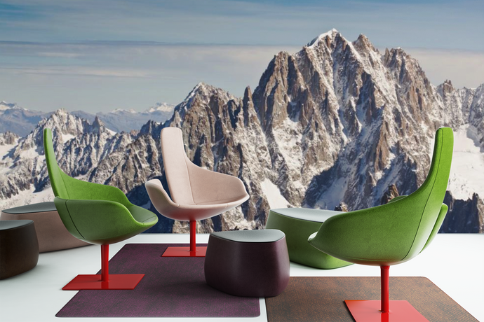 Big white Mountains - 0235 - Wall Murals Printing - wall art