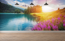 Flower & Sunset - 0293 - Wall Murals Printing - wall art