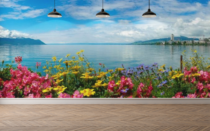 Flowers panoramic - 02114 - Wall Murals Printing - wall art