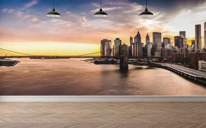 New York Bridge - 0142 - Wall Murals Printing - wall art