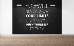 Push yourself Quote  - 056 - Wall Murals Printing - wall art