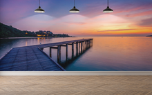 Sunset by the Dock  - 018 - Wall Murals Printing - wall art