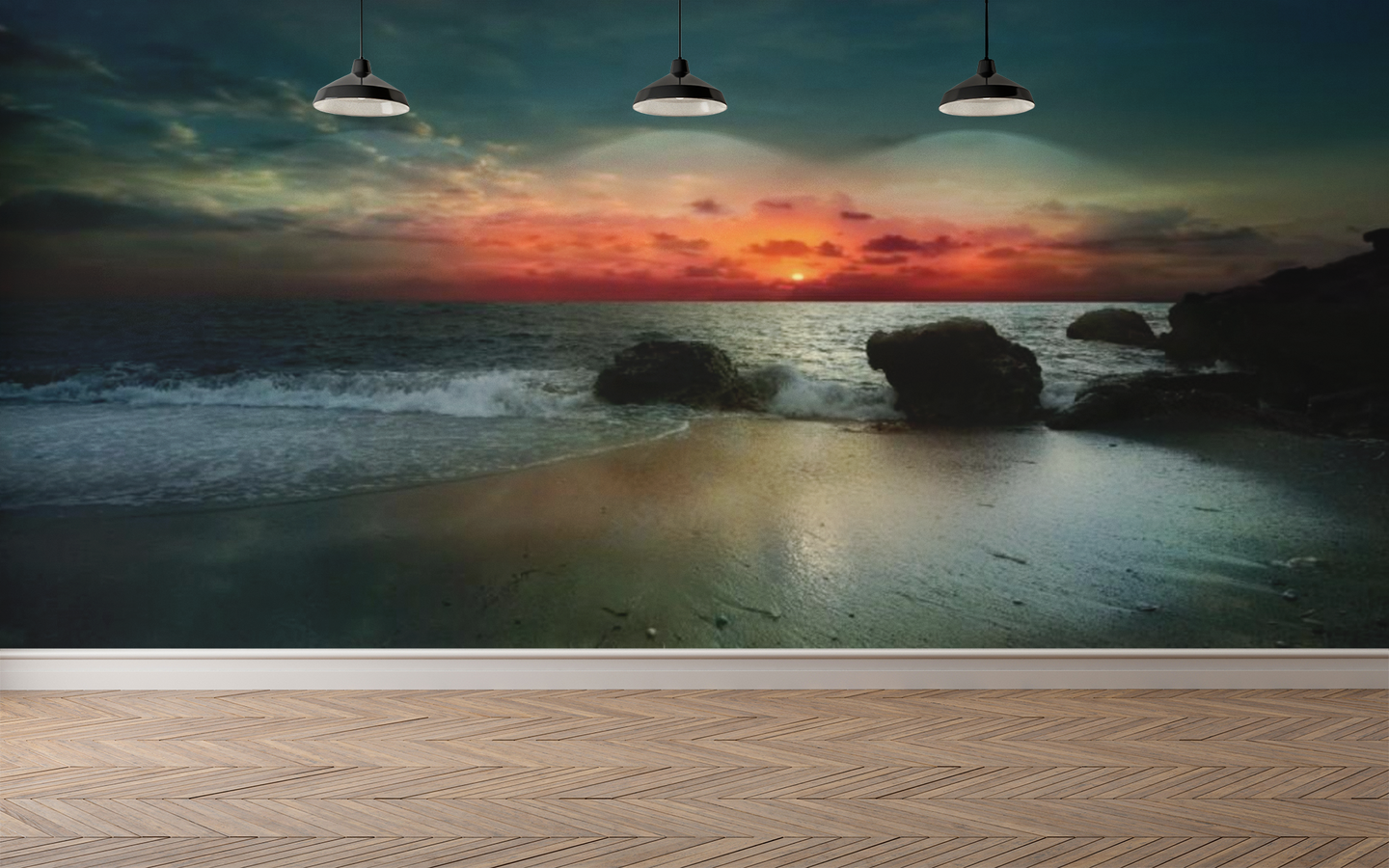 Sunset by the Sea - 0288 - Wall Murals Printing - wall art