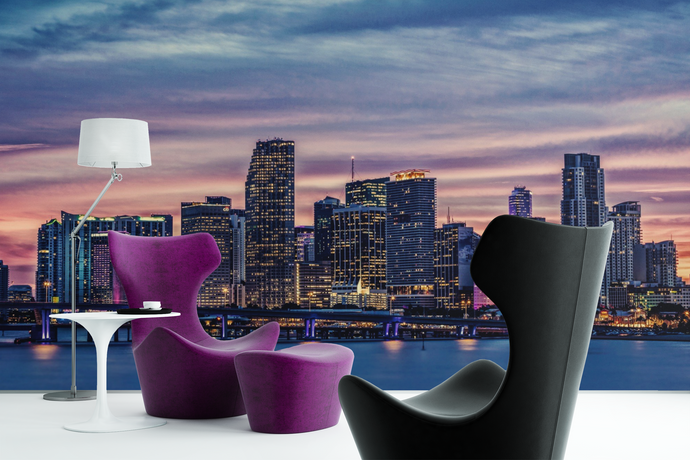 City by the River - 0153 - Wall Murals Printing - wall art