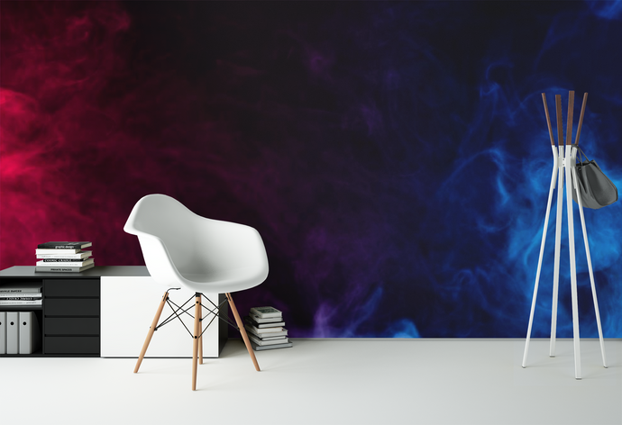 Blue & Purple Smoke - 031 - Wall Murals Printing - wall art