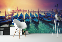 Boat Sunset  - 0226 - Wall Murals Printing - wall art