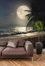 Big moon on Tropical Beach - 02154 - Wall Murals Printing - wall art