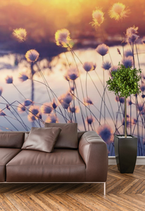 Flowers by the water  - 02231 - Wall Murals Printing - wall art