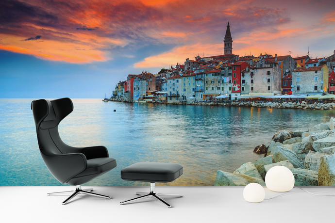 Water Front Sunset - 0134 - Wall Murals Printing - wall art