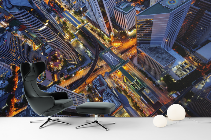 City from Top - 0152 - Wall Murals Printing - wall art