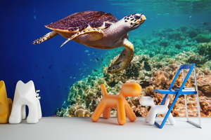 Turtle in the Sea - 0292 - Wall Murals Printing - wall art