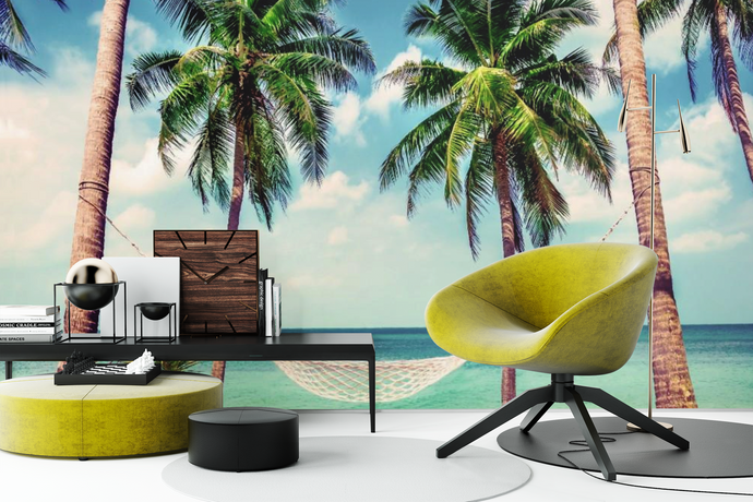 Hammock on the Beach - 02161 - Wall Murals Printing - wall art