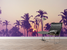 Sunset and Palm Trees - 02137 - Wall Murals Printing - wall art