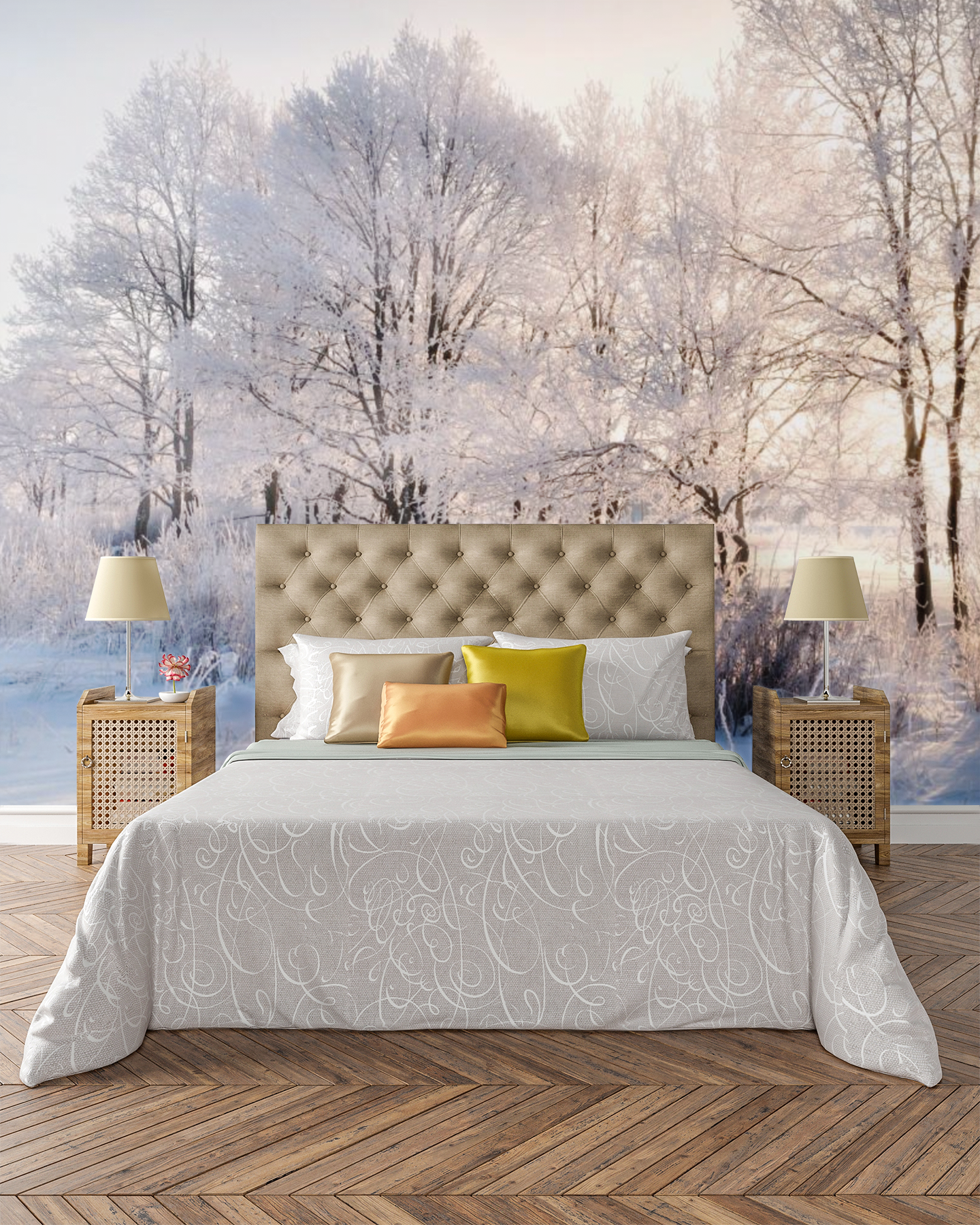 Frosted Trees  - 02199 - Wall Murals Printing - wall art