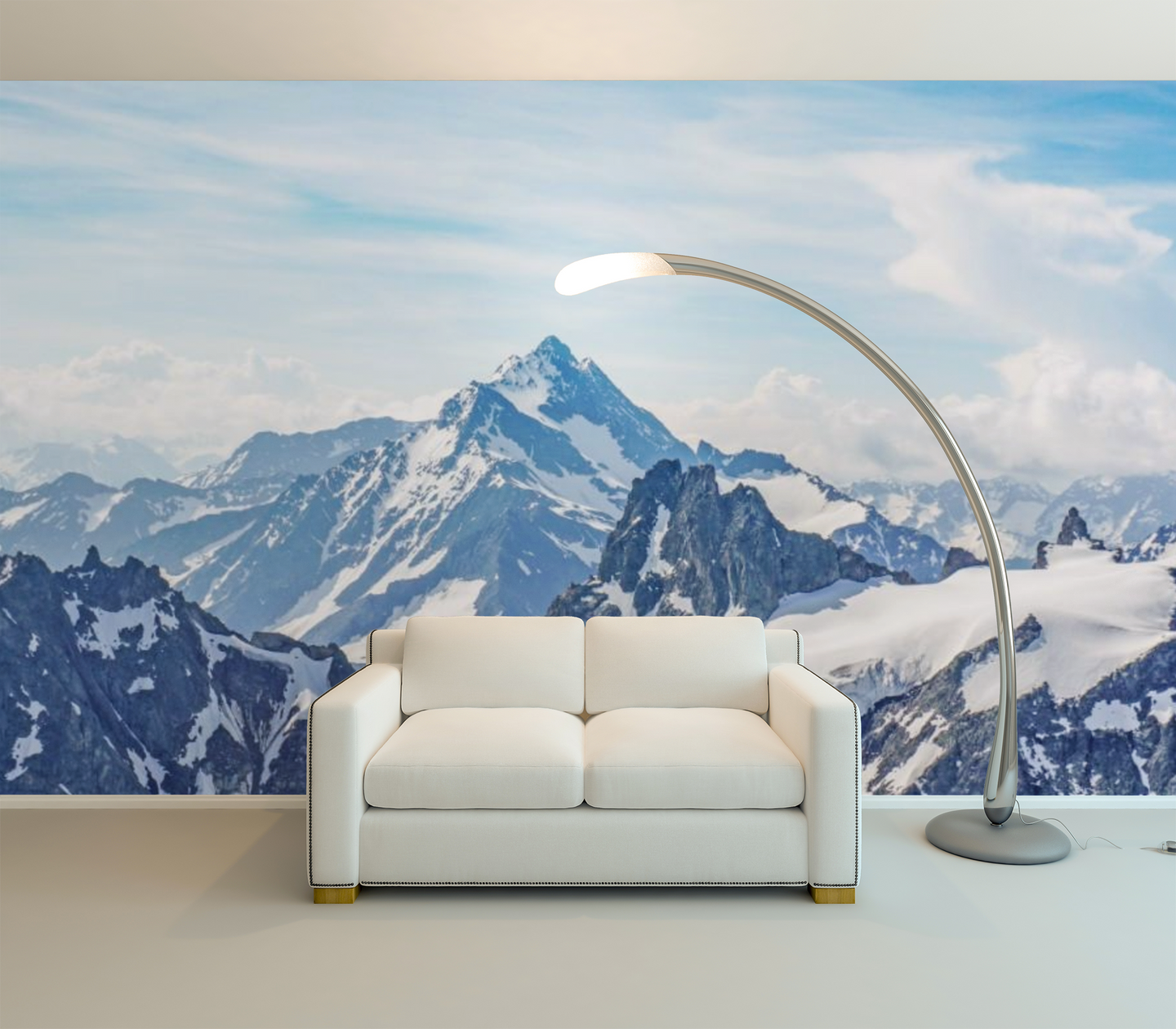 Snow in the Mountains - 0216 - Wall Murals Printing - wall art